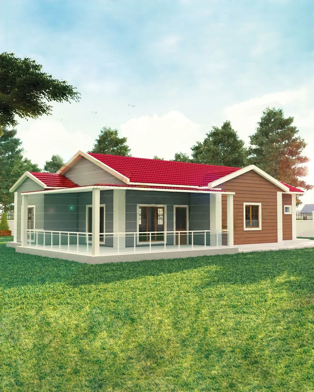 Tek Katlı Çelik Ev 166 M²