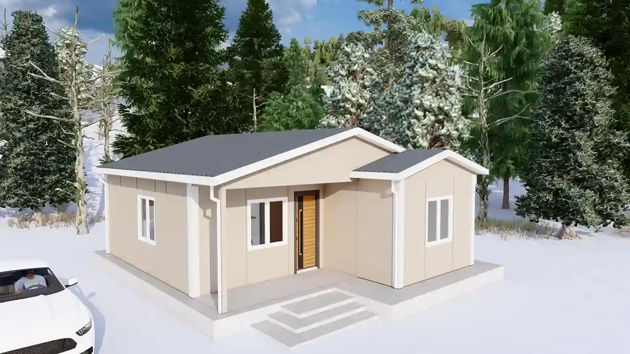 Tek Katlı Prefabrik Ev 54 M²