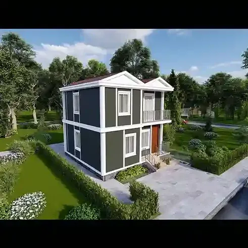 Çift Katlı Prefabrik Ev 105 M²