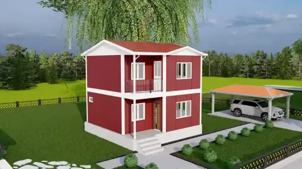 Çift Katlı Prefabrik Ev 84 M²